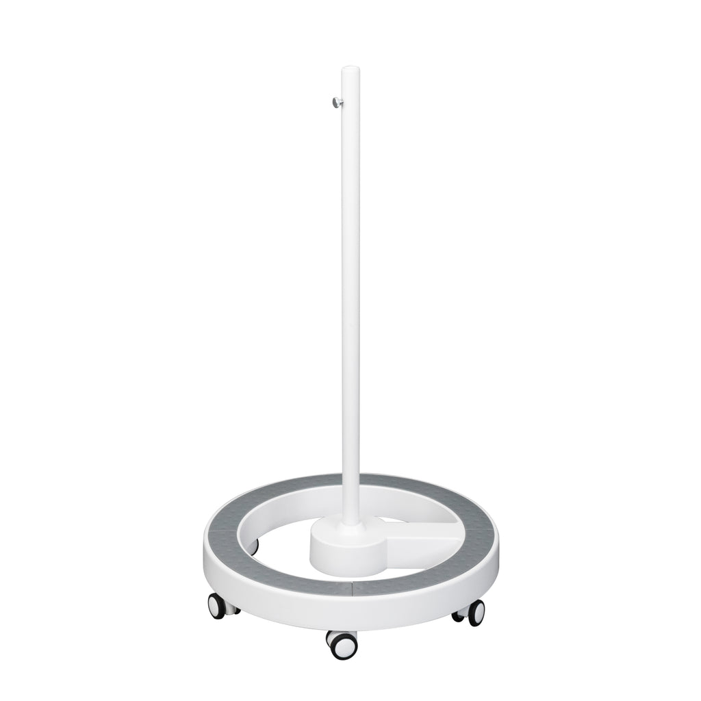 Lumeno rolling stand 6159 with foot ring in grey, five castors