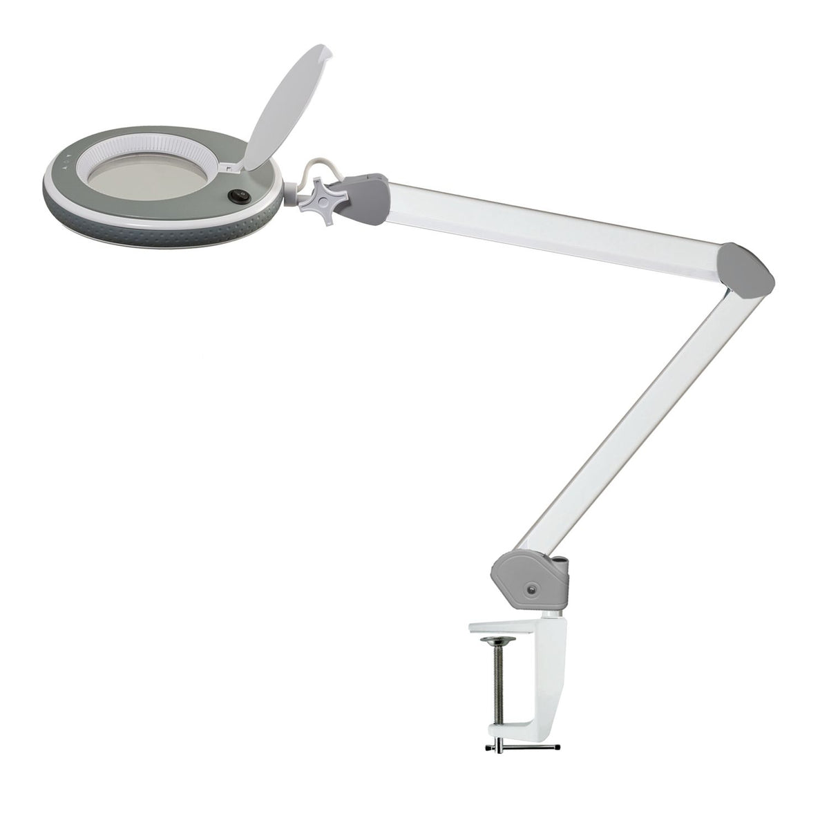 B-WARE - Lumeno LED Lupenleuchte Serie 8213 Grau, 3 Dpt., regelbare Helligkeit
