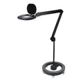 Lumeno 8613 magnifying lamp in black on rolling stand 6159