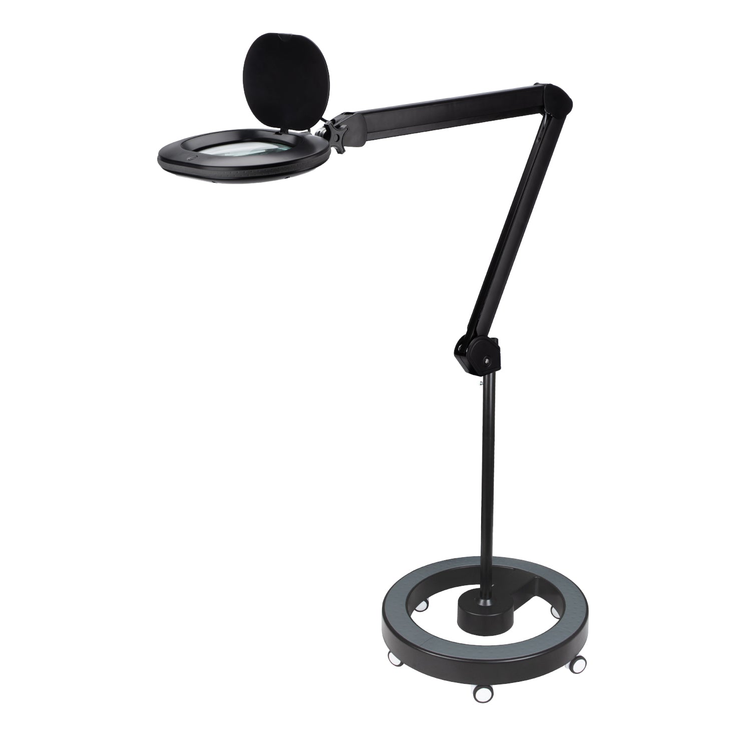 Lumeno 8613 Lupenleuchte Schwarz auf Rollstativ 6159
