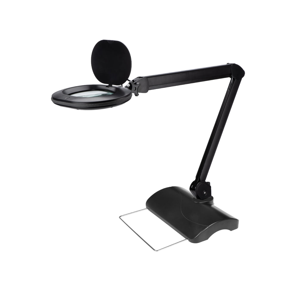Lumeno 8613 magnifying lamp in black on table stand 6180