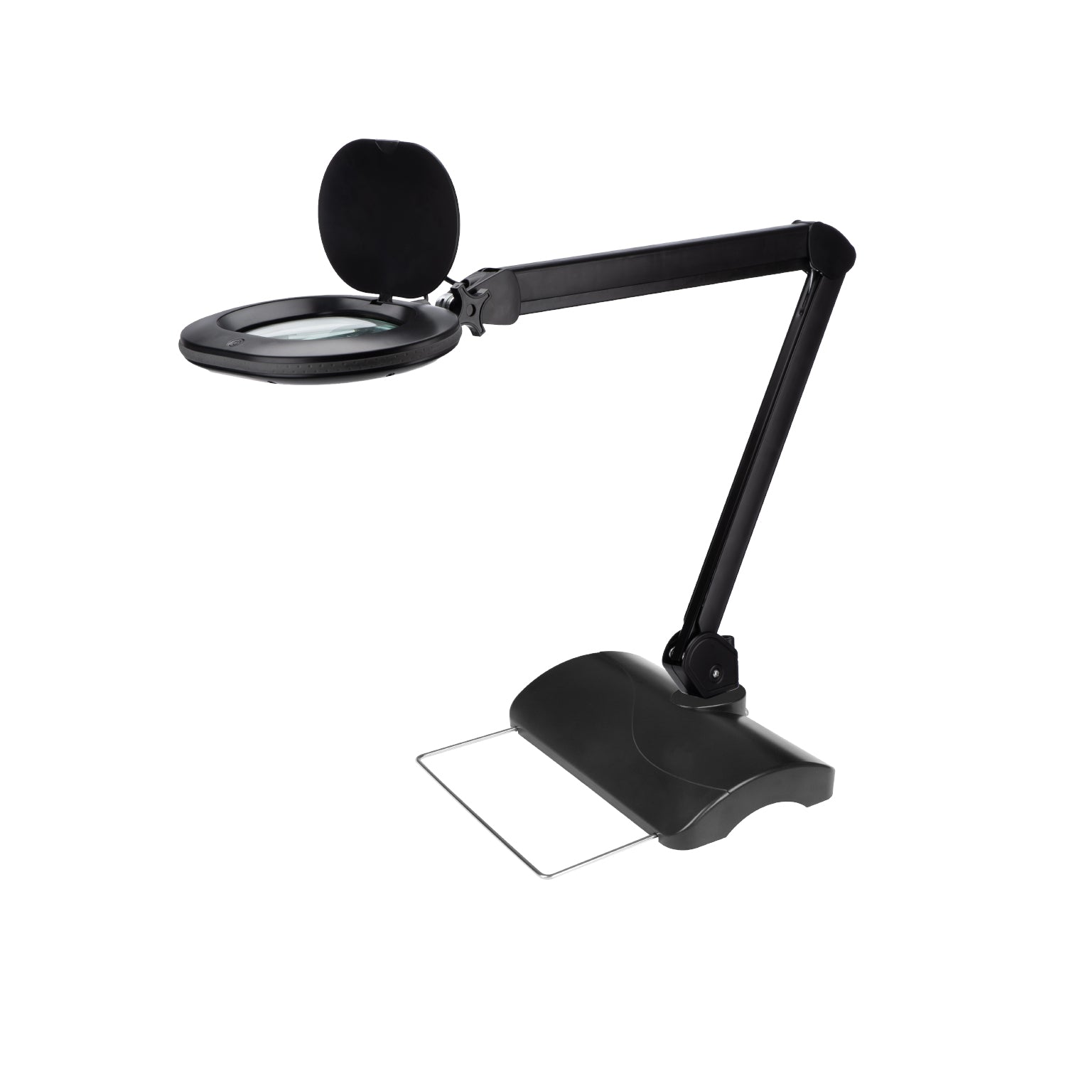 Lumeno 8613 Lupenleuchte Schwarz auf Tischstativ 6180