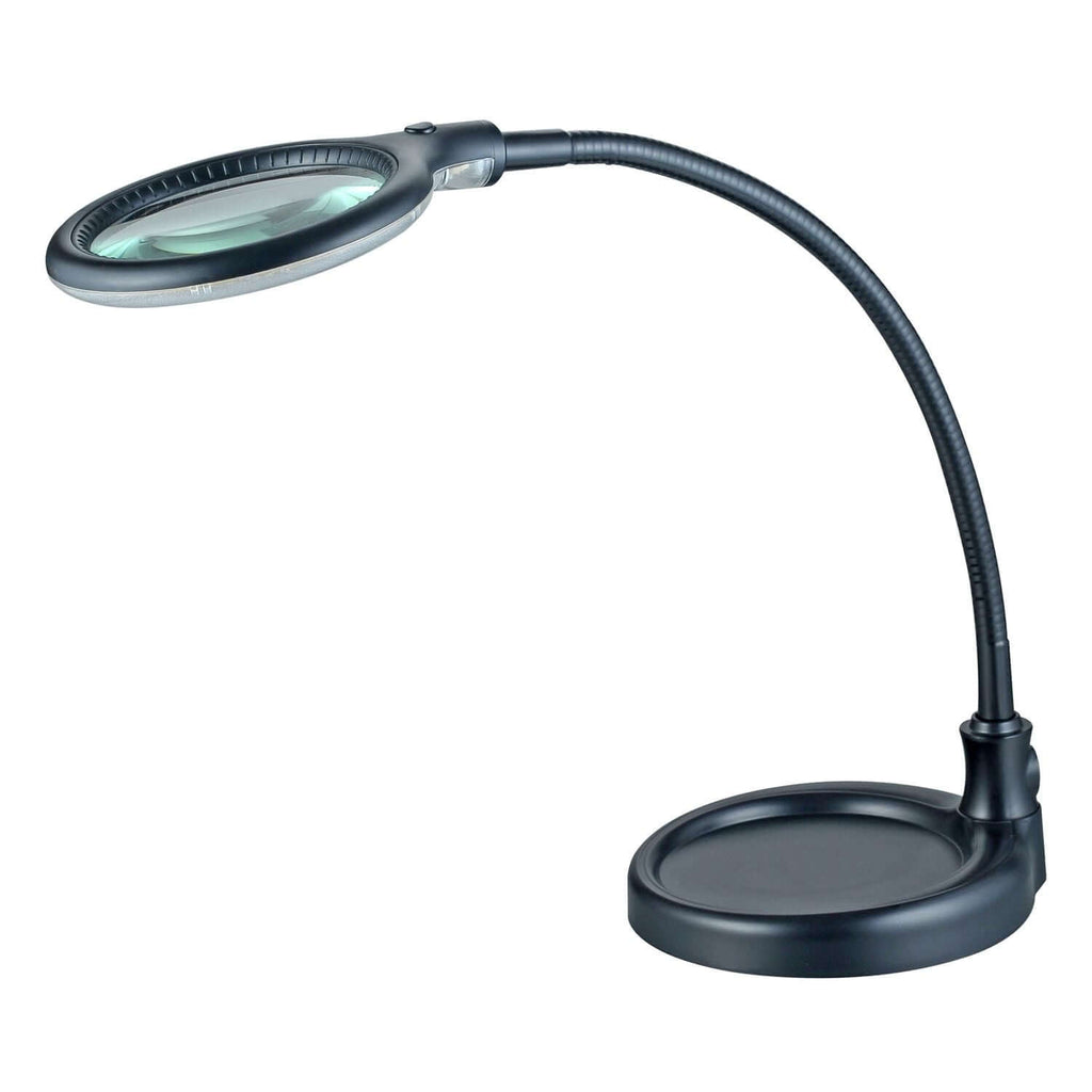 Lumeno 680X LED Klemmleuchte in Schwarz mit flexiblem Schwanenhals
