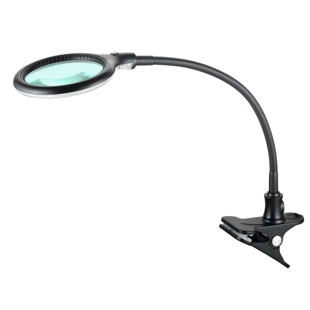 Lumeno 6803 LED Klemmleuchte in Schwarz, Gesamtansicht