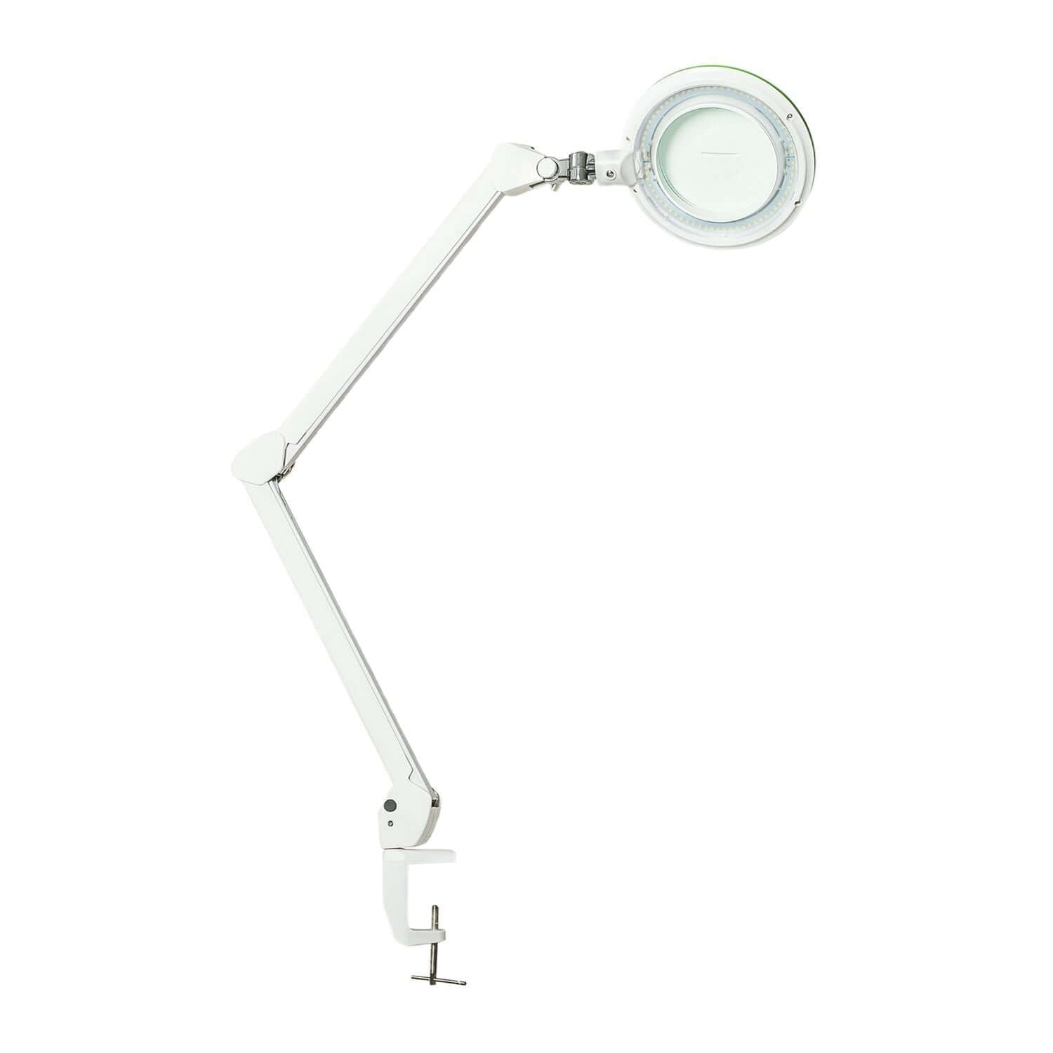 Lumeno Lambda M magnifying lamp dimmable with 127 mm glass lens, various versions - green / 3 dioptres