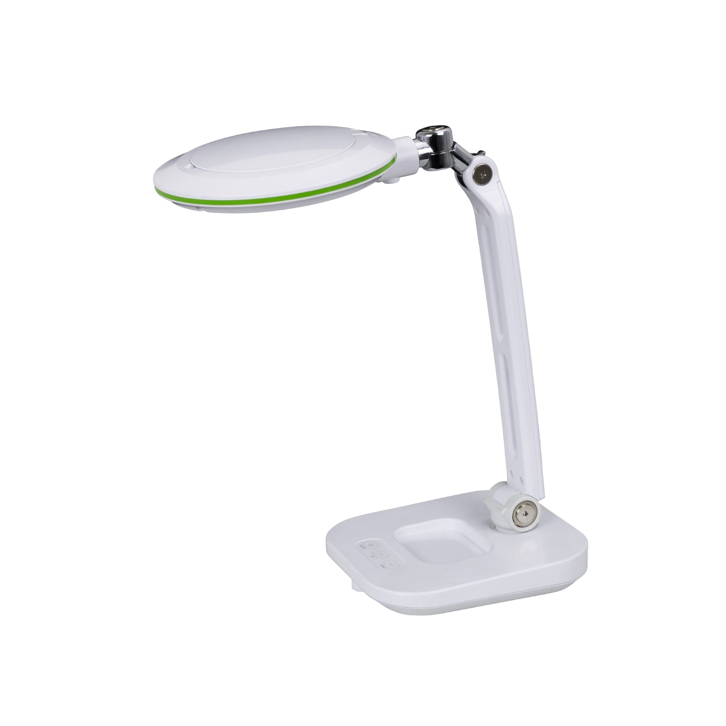 Lumeno Lambda S table magnifier lamp with 3 dpt, continuously dimmable