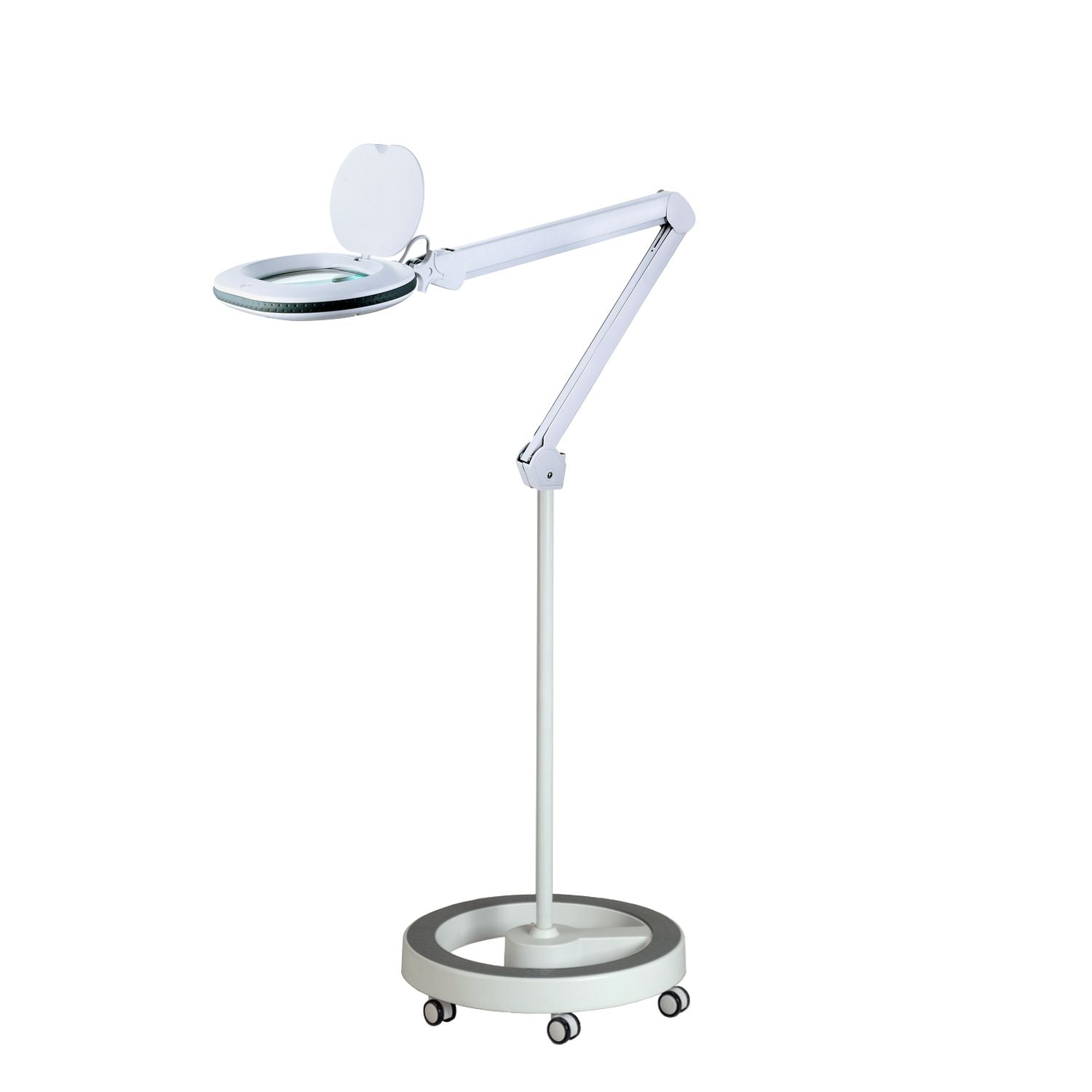 Lumeno 8615 Lupenleuchte mit Gummiring auf Rollstativ 6159