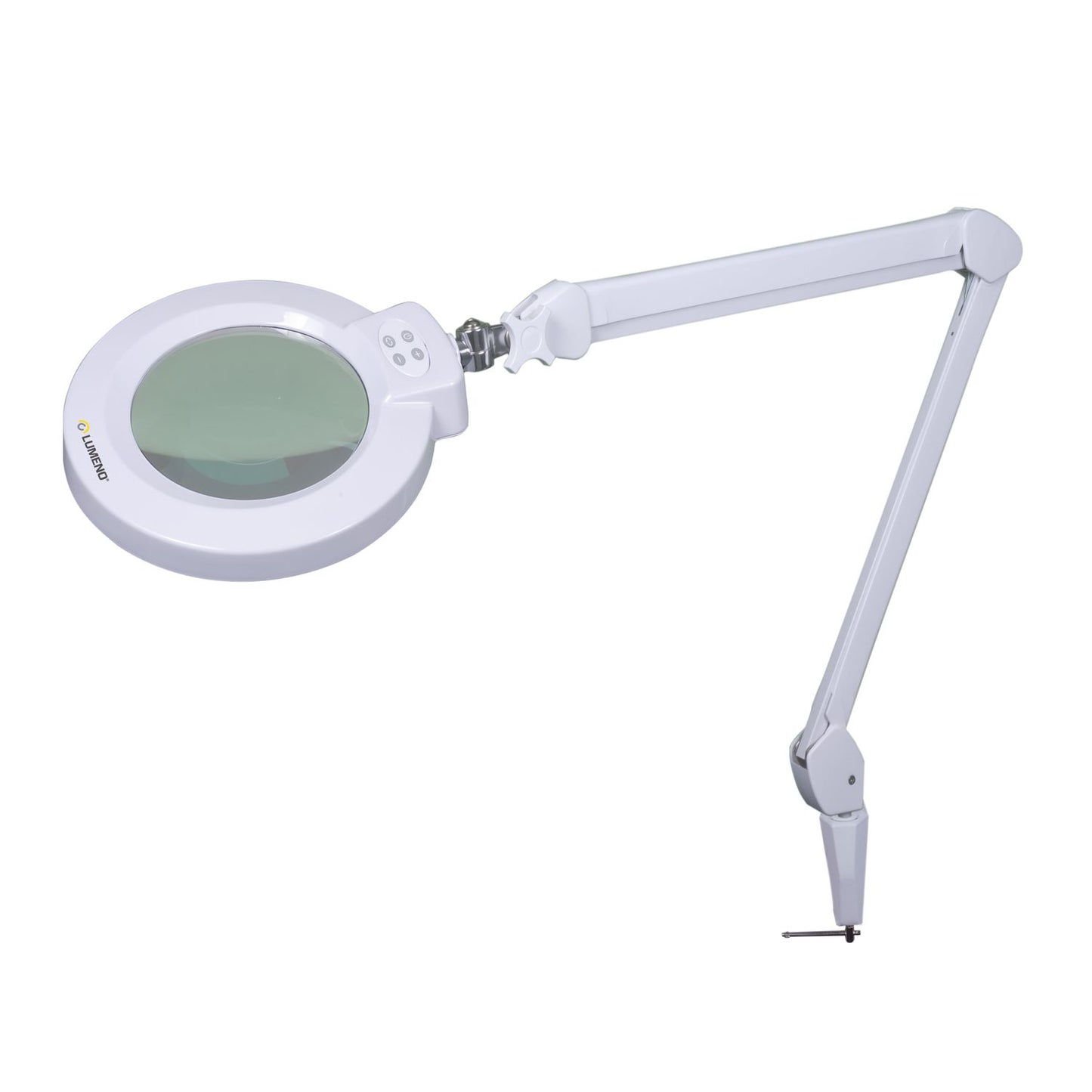 Lumeno 824XPRO LED magnifying lamp dimmable with segement switching and metal housing