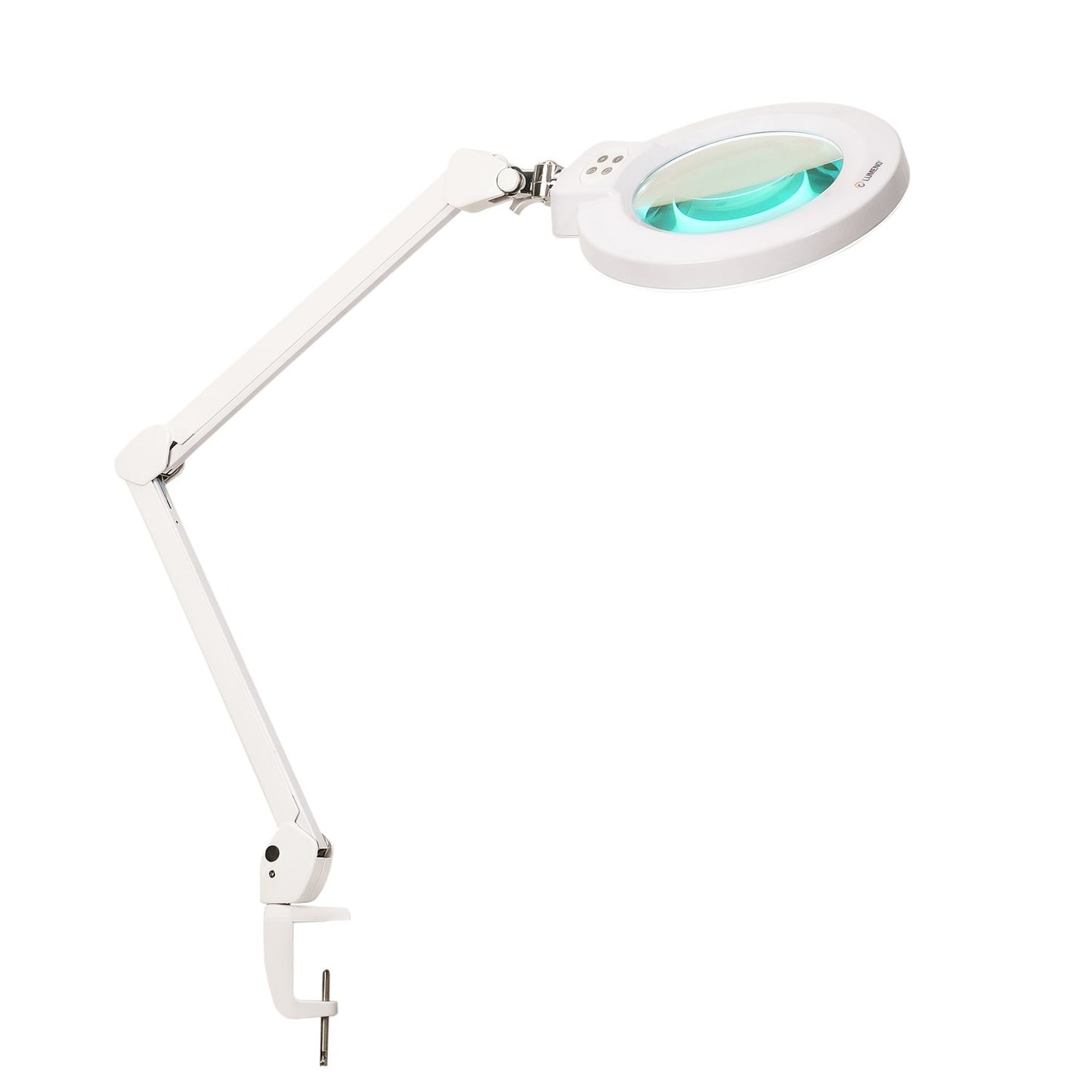 Lumeno 824XPRO LED magnifying lamp dimmable with segement switching and metal housing